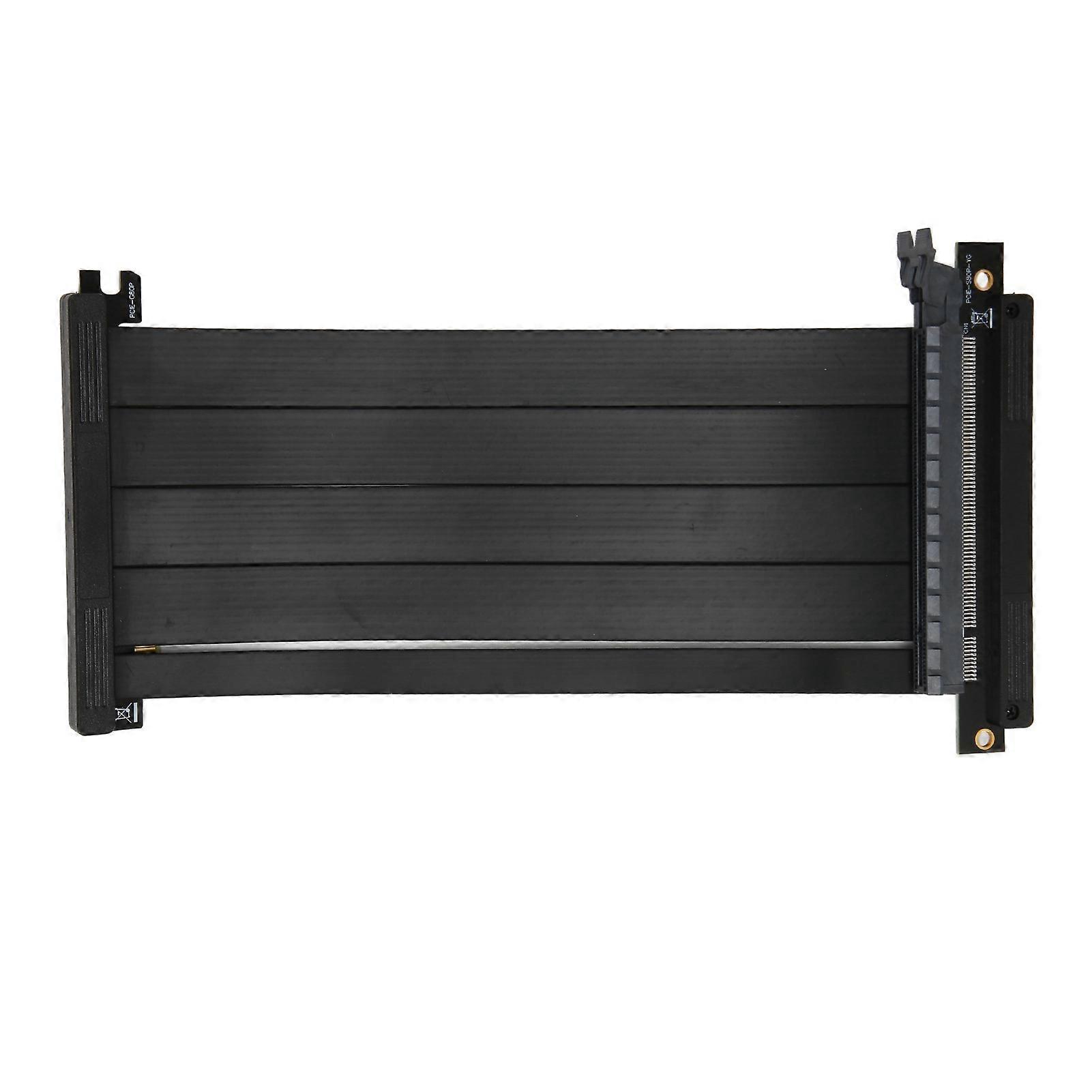 Graphics Card Extension Cable Dual Reverse Ultra PCIE4.0 X16 Riser Cable Shielded High Speed Vertical Mount for Gaming 