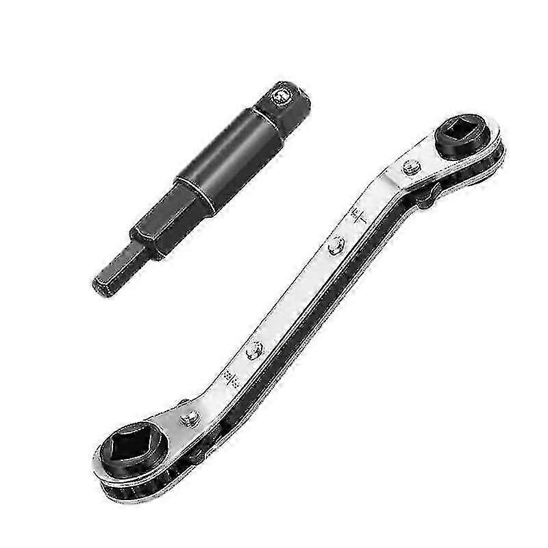 Hvac Service Wrench With Hex Bit Adapter