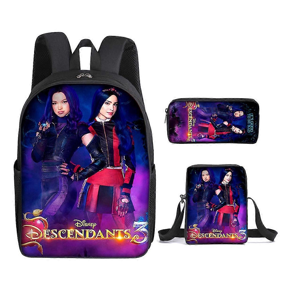 3 قطع / مجموعة سليل إيفي مال المطبوعة على ظهره مجموعة مع حقيبة الكتف مقلمة حقيبة مدرسية السفر Daypack حقائب كتب خفيفة الوزن