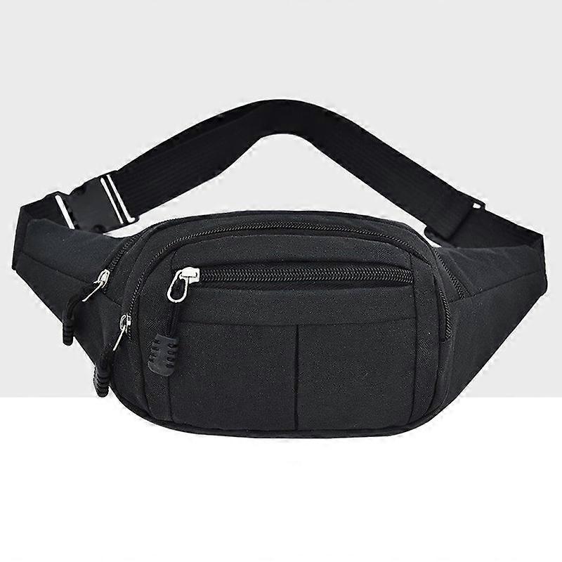 Pure Color Multi-function Casual Pockets Waterproof Chest Bag Waist Sport Bag