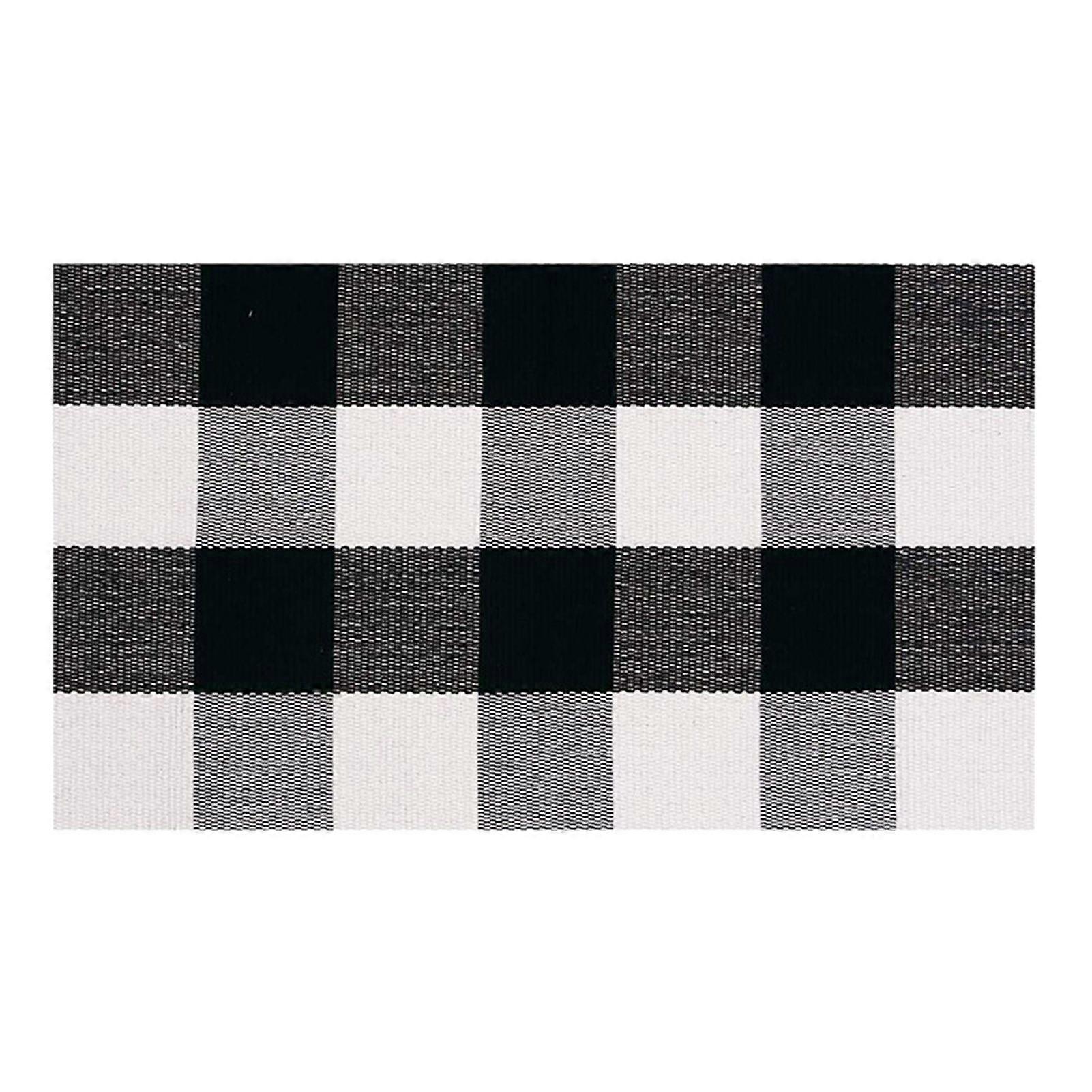 Bathroom Floor Mat Quick Absorbent Quick-Drying Anti-Slip Colorblock Plaid Printing Manual Braided Multipurpose Bath Shower Sink Kitchen Carpet