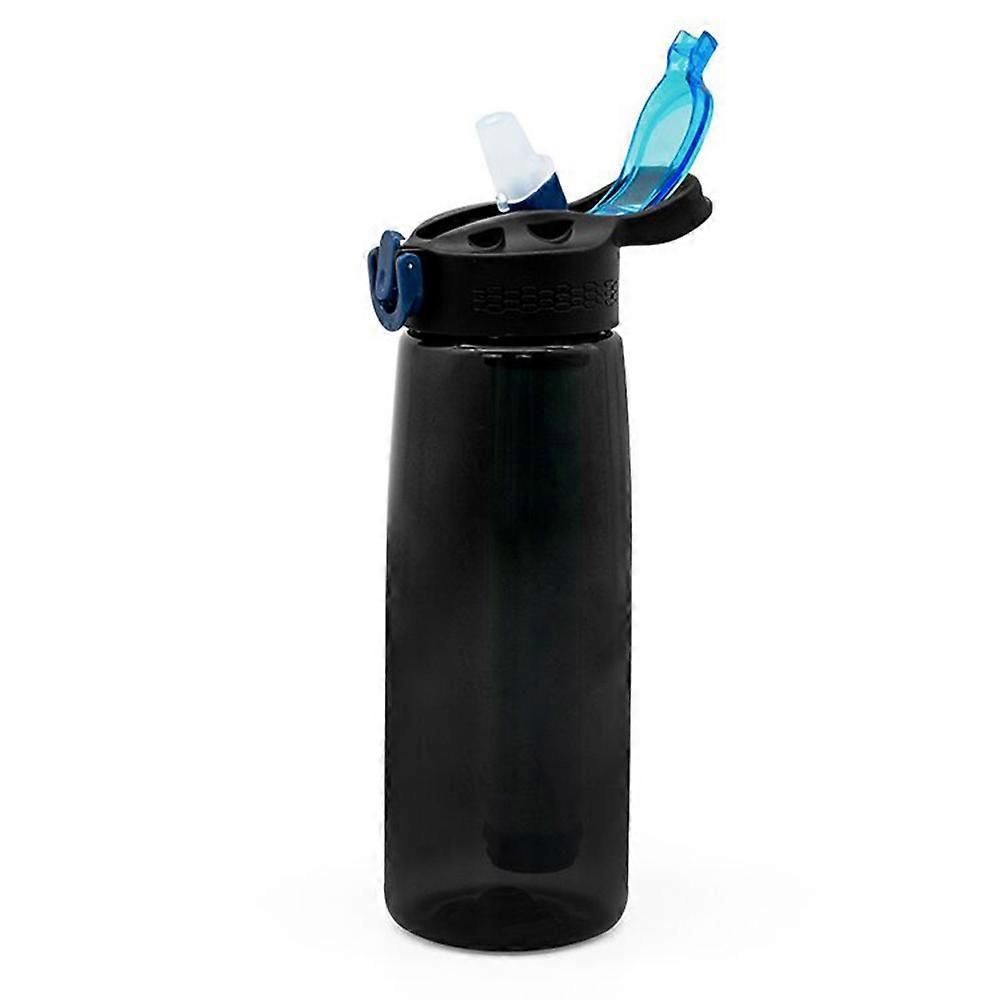 新款运动塑料水瓶 650ml 大容量水壶带防尘盖瓶耐用便携式户外运动骑行健身