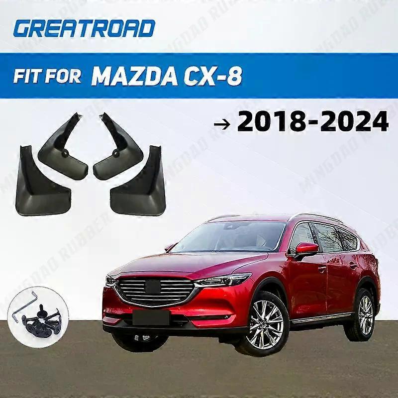 unique For Mazda CX-8 2018-2024 2019 2020 2021 2022 2023 Fender Mudflaps Splash Guards  Mudguards Mud Flaps car Accessories