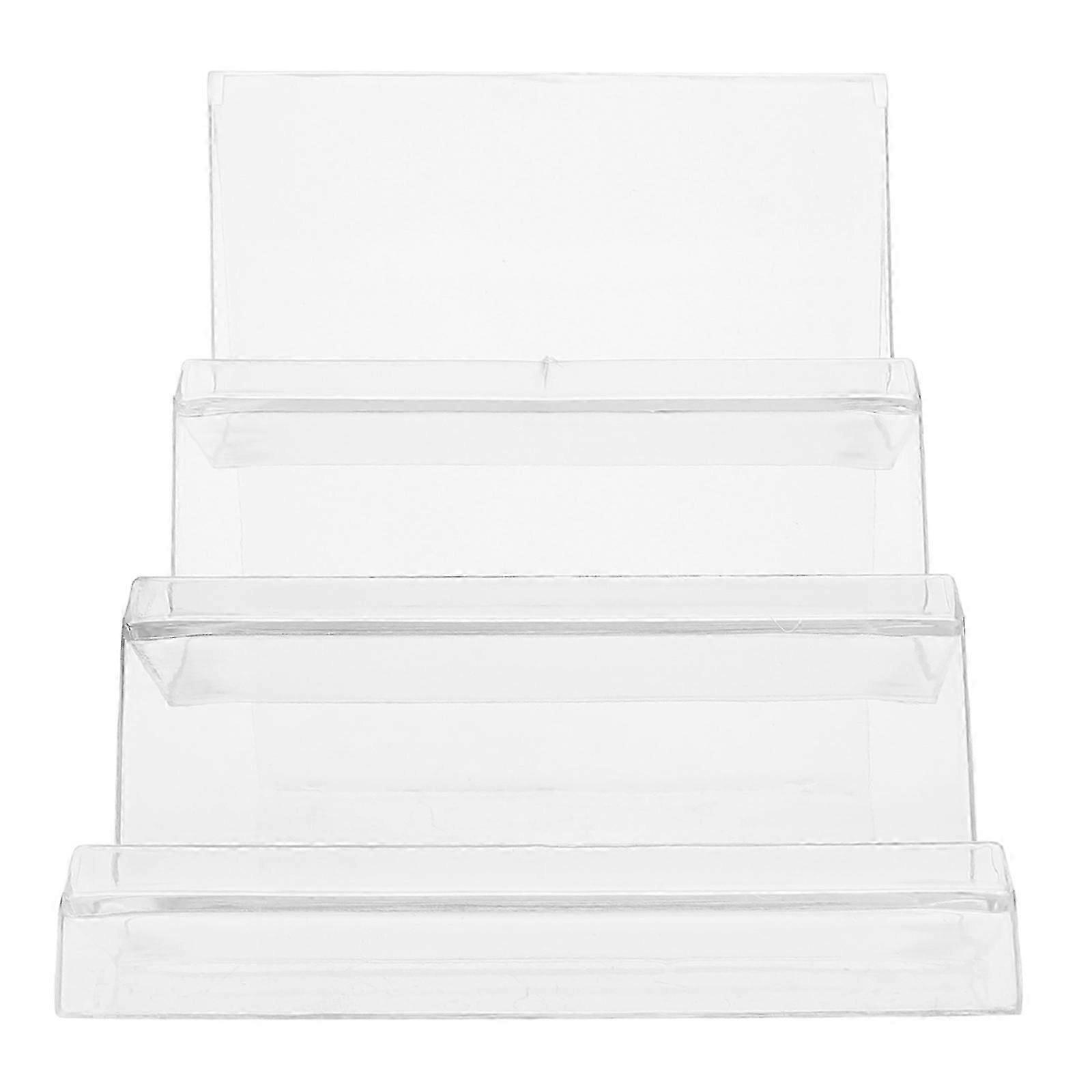 Acrylic Desktop Storage Rack Wallet Display Stand Holder Purse Handbag Organizer Display Rack (Three Layer)