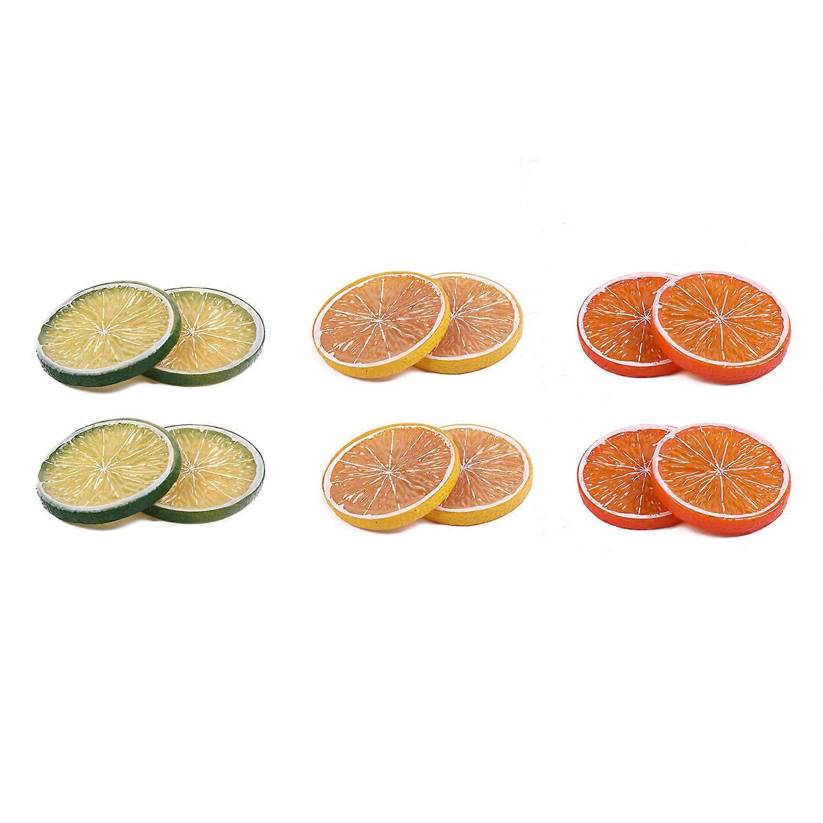 Simulated Lemon Slices, Large Diameter 8cm