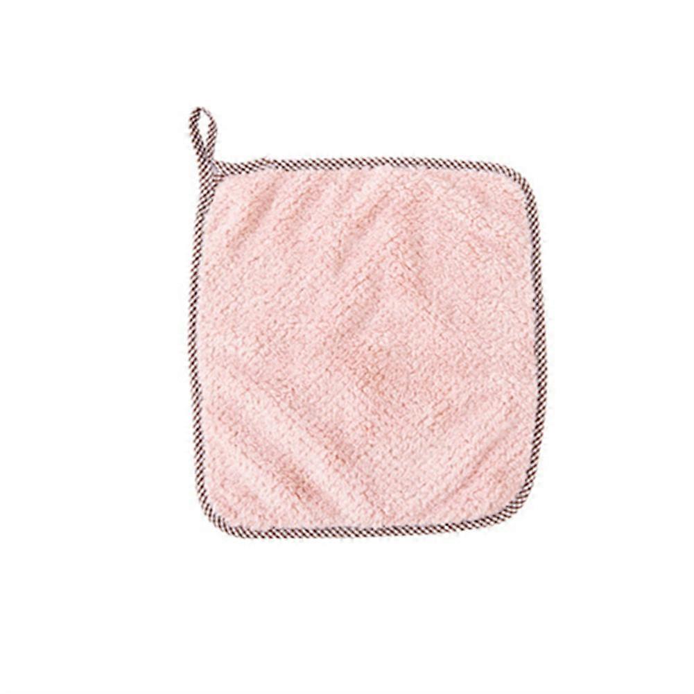Super Absorbent Kitchen Hand Towel 1Pc Coral Fleece Soft Cleaning Dish Wipe for Home Use, Quick Dry, Durable