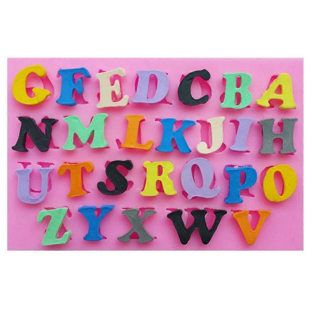 Letter Shape Silicone Mold for Cake and Cookie Baking, Chocolate and Sugar Paste Bakeware, Flexible Food-Grade Material