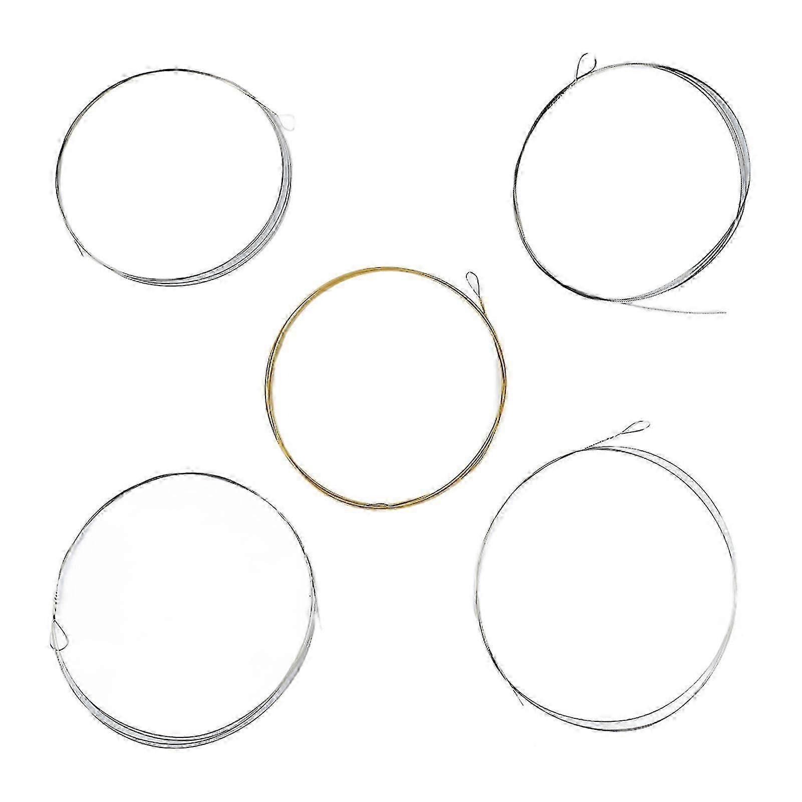 2024 5 String Banjo String Stainless Steel Full Resonance Thick High Notes Strings Replacement for Performance