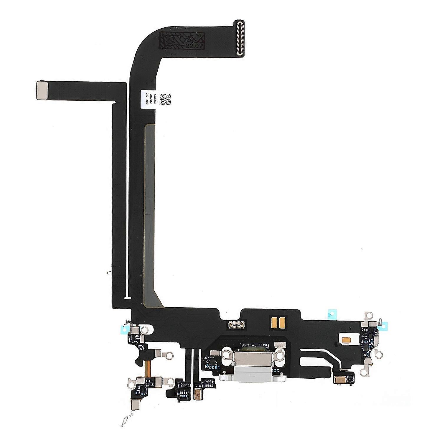 For iPhone 13 Pro Max OEM Disassembly Dock Connector Charging Port Flex Cable Replacement-White
