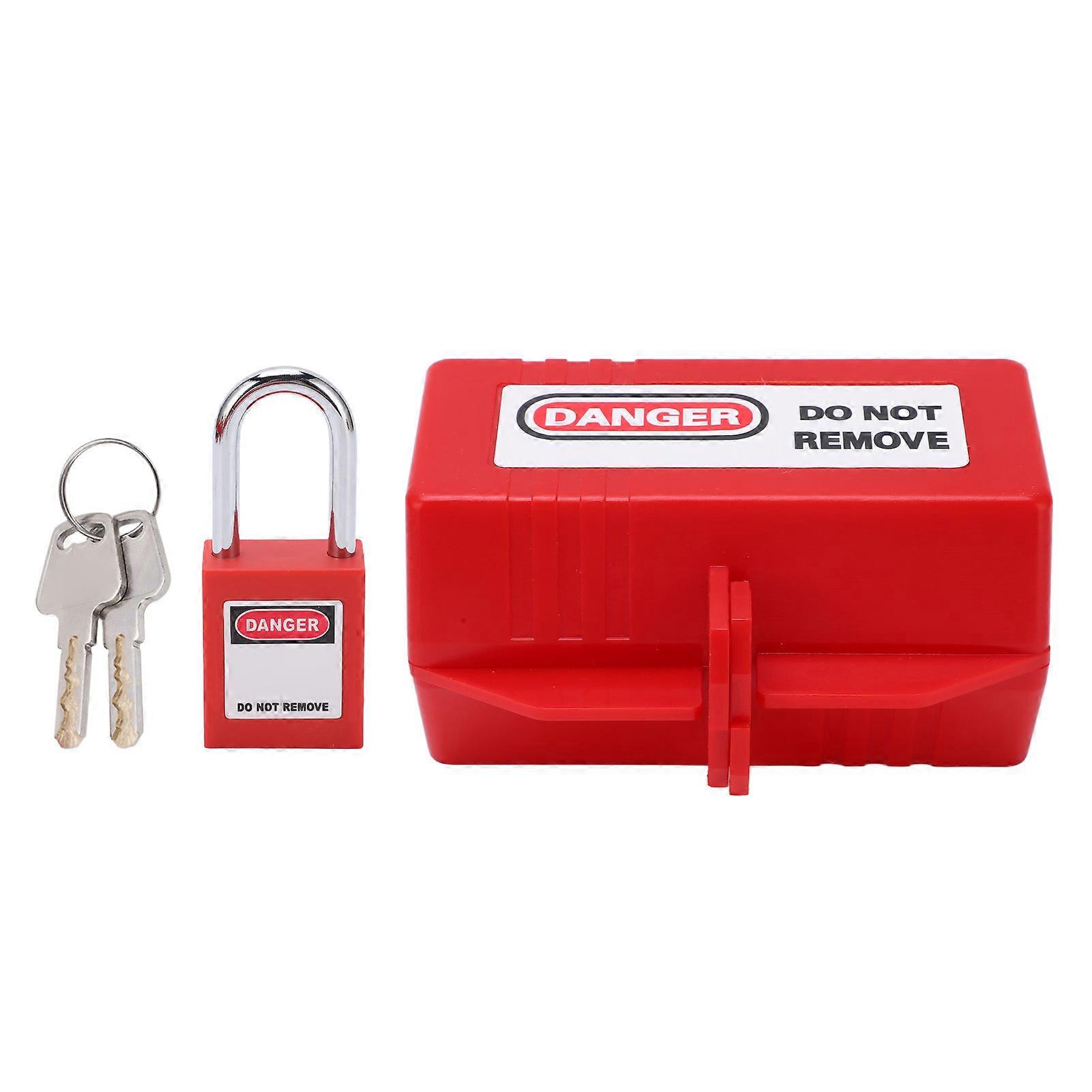 Versatile Power Plug Lockout Set - Includes Durable Padlock, Impact Resistant Design