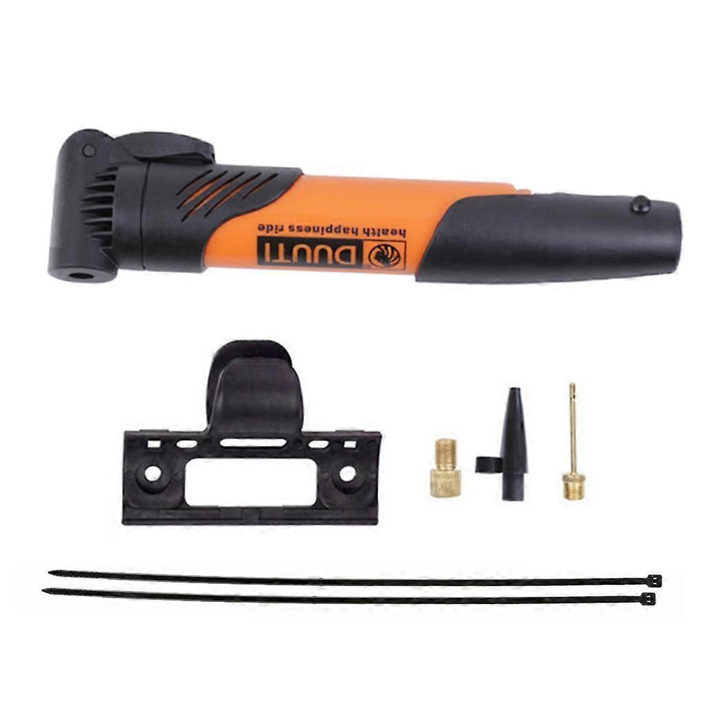 Portable Mini Fits Presta & 60PSI Compact Bicycle Pump with Mount Bracket Valve