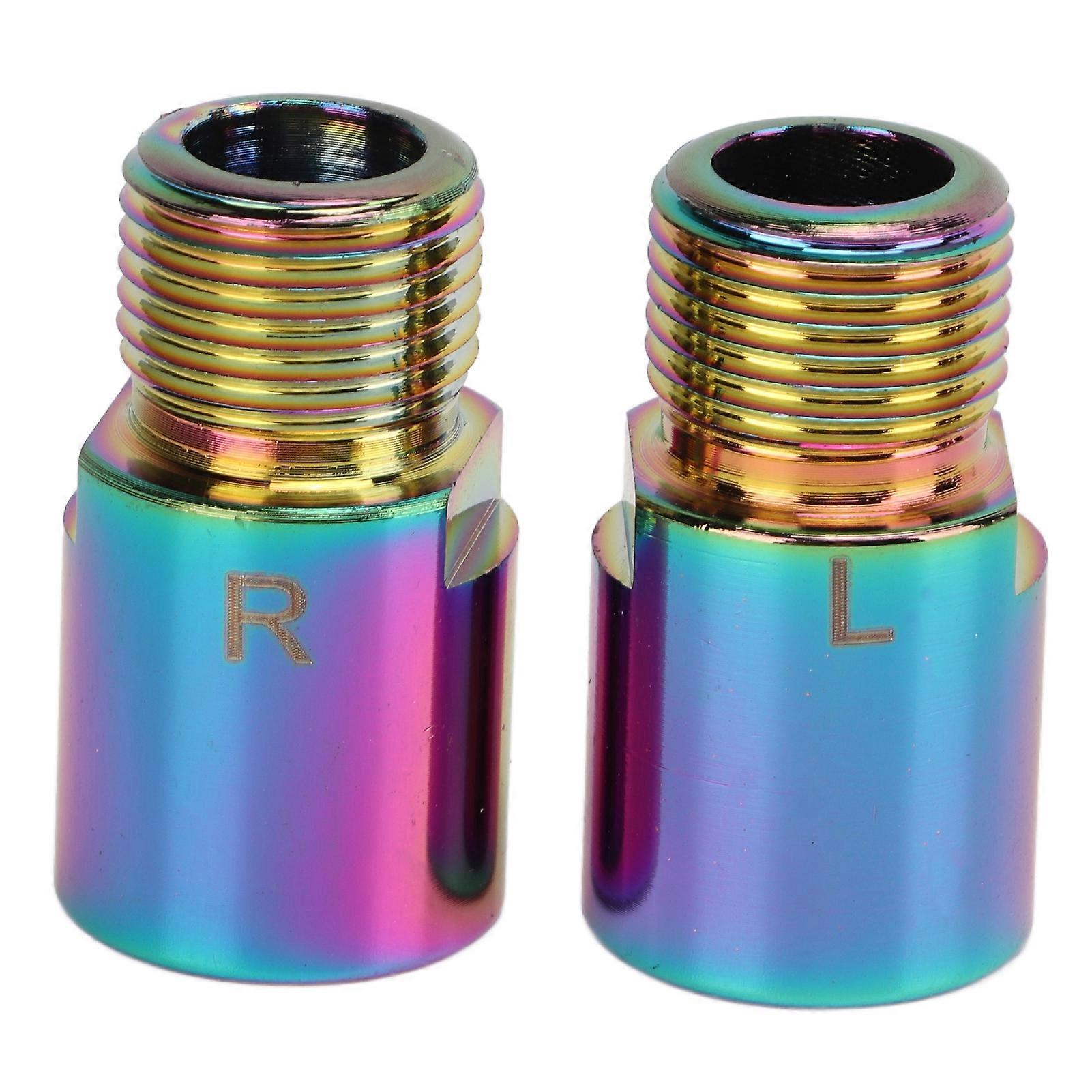 2Pcs/set Mountain 1Pair Bike Pedal Extenders Chrome Molybdenum Steel Bicycle Pedal Extender 20mm Colorful
