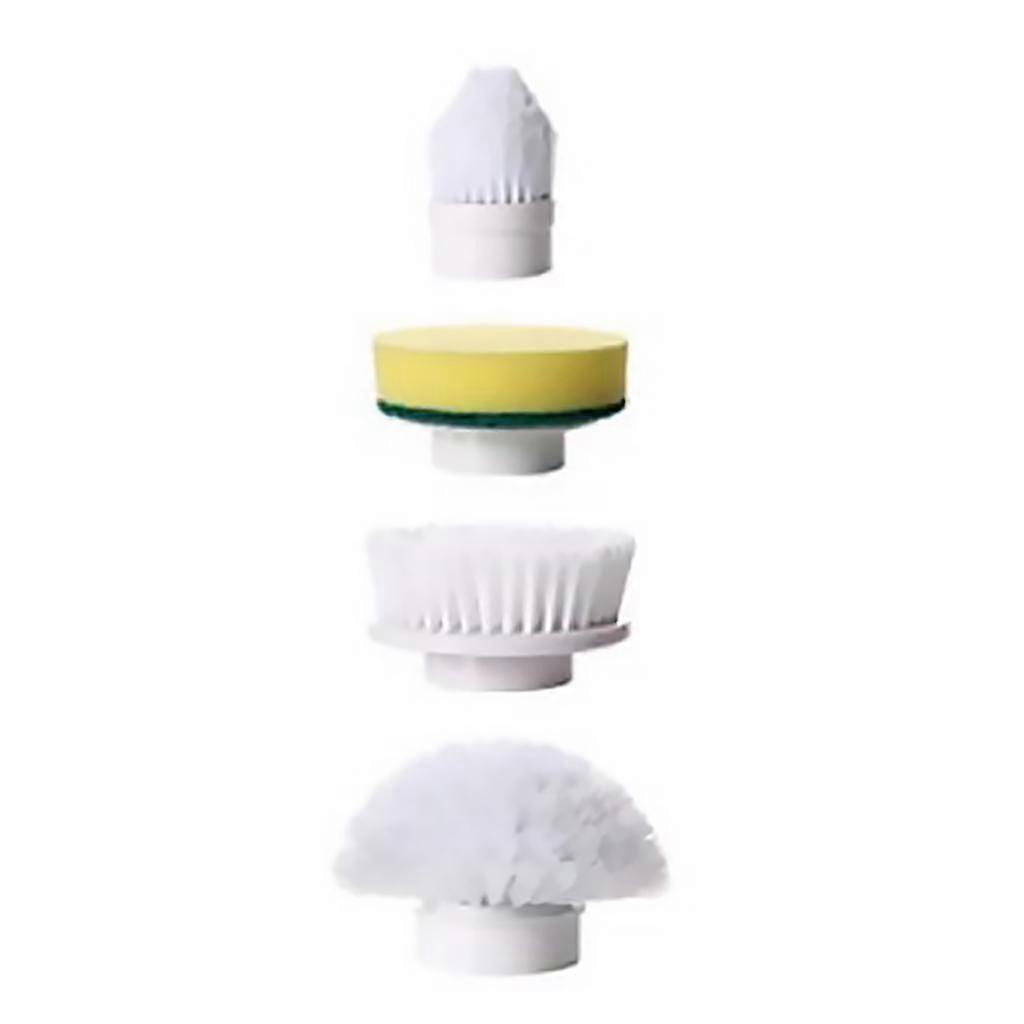 4pcs τρίβει ηλεκτρικό καθαρίζοντας το κεφάλι λουτρών σπίτι κουζινών βουρτσών