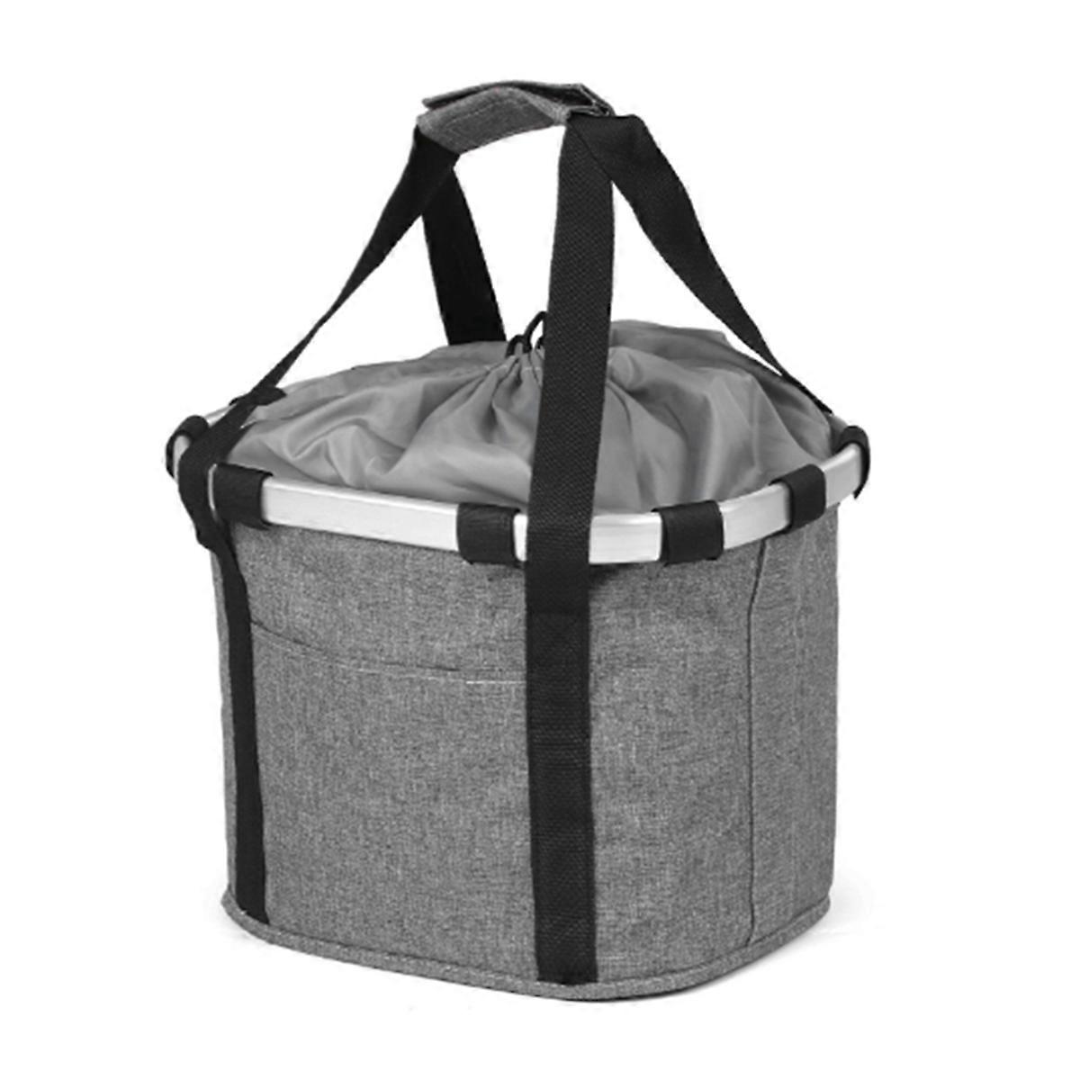 Bike Front Basket Bicycle Pet Carrying Bag Foldable Detachable