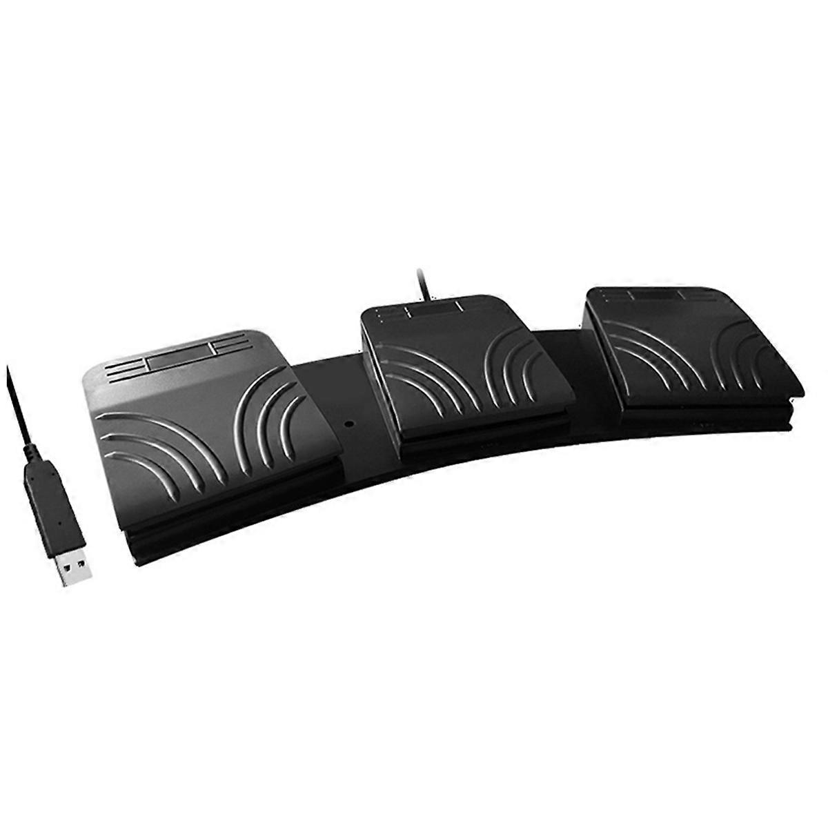 USB Foot Pedal PC Triple Foot Switch Keyboard Pedal for PC Keyboard