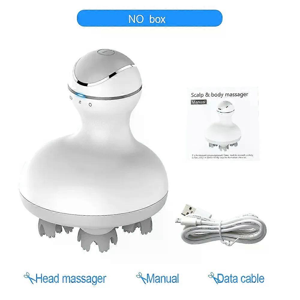 Masseur de tête Masseur de cuir chevelu multifonction Favoriser la croissance des cheveux Pétrissage du corps Appareil de massage par vibration pour tout le corps Chats Animaux de compagnie
