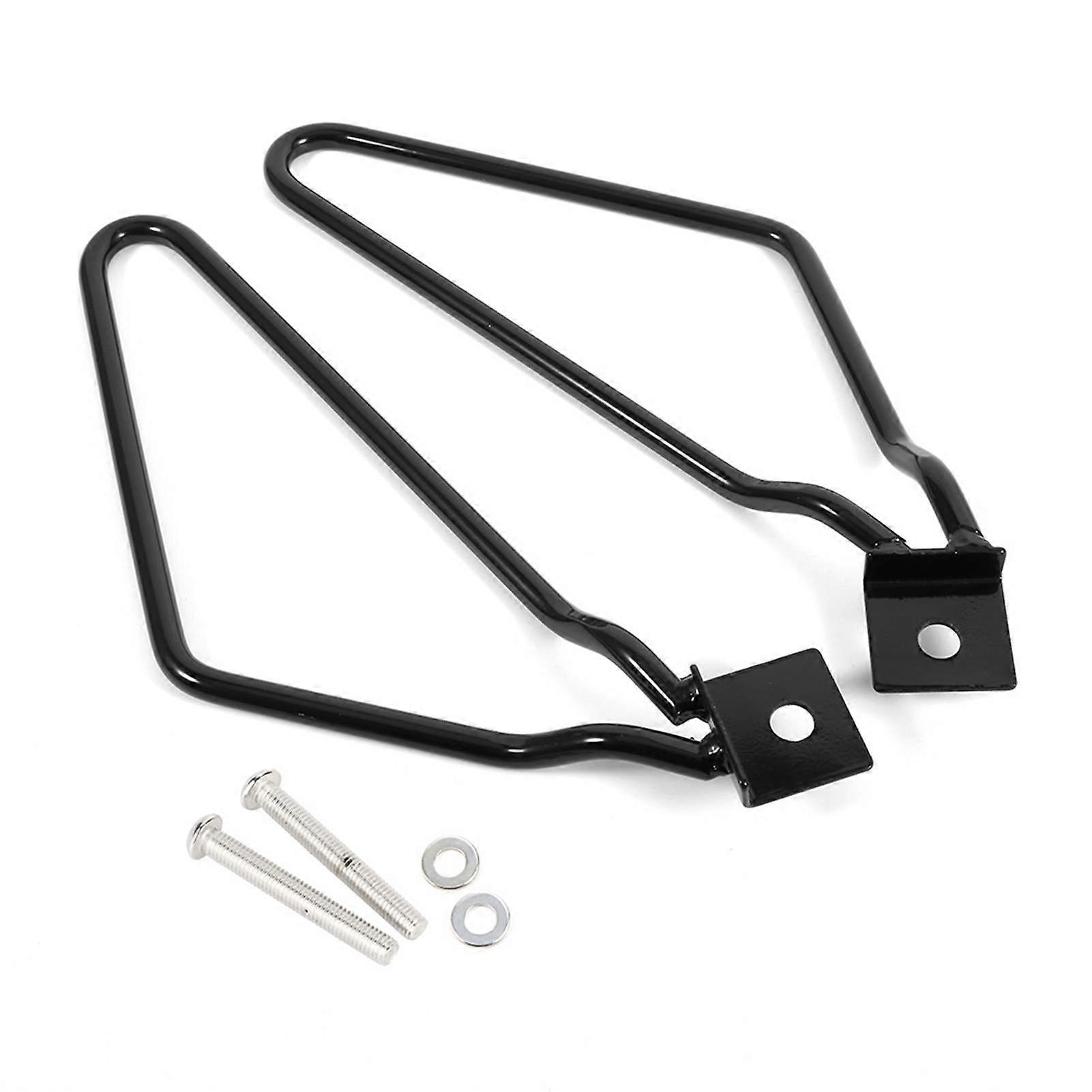 BOROCO Saddlebags Bracket, 2Pcs Motorcycle Saddlebags Mount Brackets Support Bars Mounting Brackets for XL883/1200 HD1450/1584(Black)
