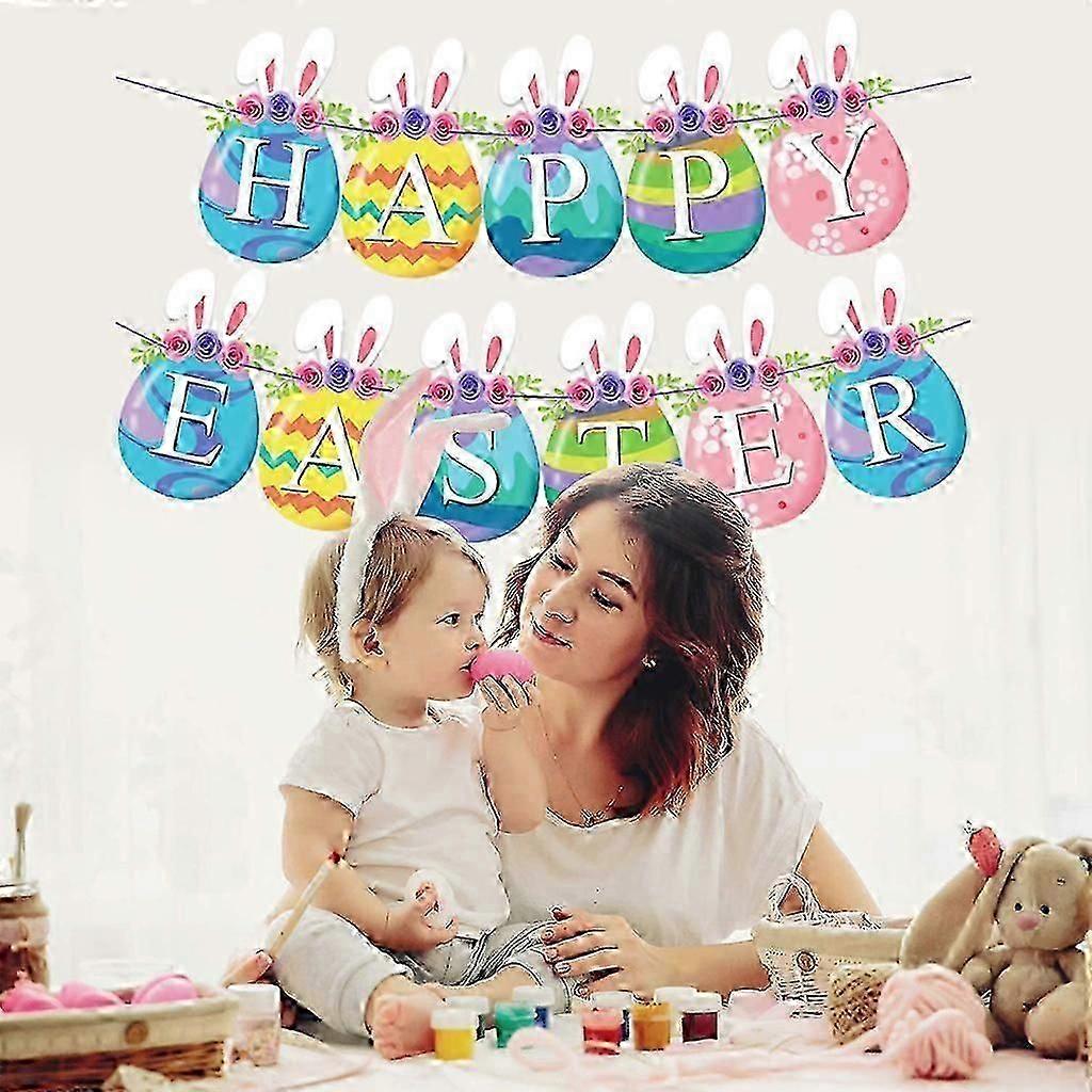 11 Pieces Easter Party Decorations Set Includes Easter Banner Easter Centerpiec