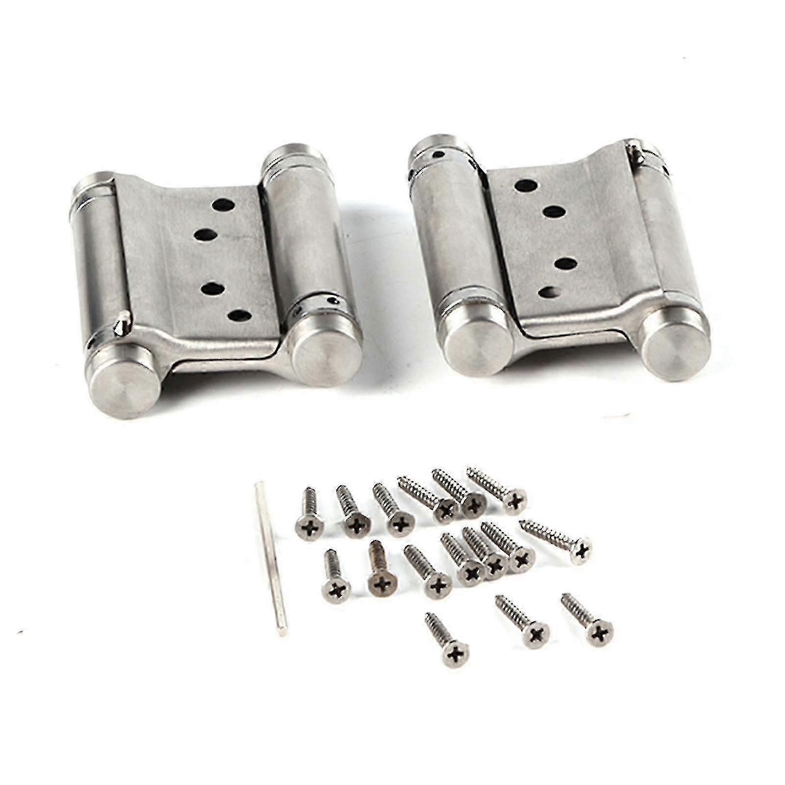 For 2024 Double Action Spring Hinge for Saloon Cafe Swing Door - 2 Pack