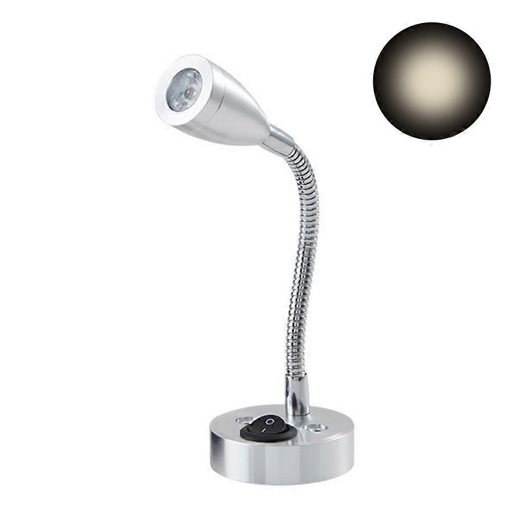 12V 3W 360 Degree Rotation Multipurpose Yacht RV Reading Light Portable Adjustable Bed Lamp Button Control Vehicles Led