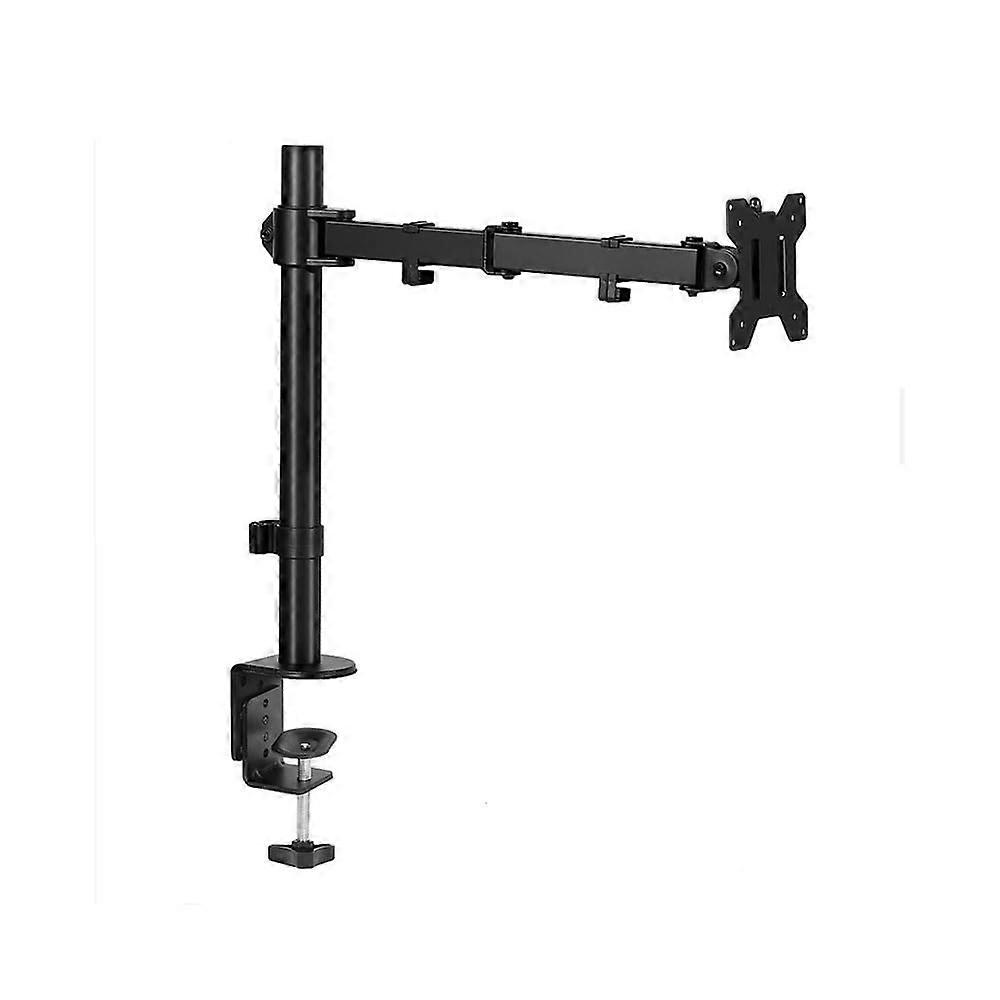 Arm Monitor Stand, 32-Inch Adjustable Desk Mount with Clamp and Grommet for Ergonomic Comfort, Compatible with Most Monitors