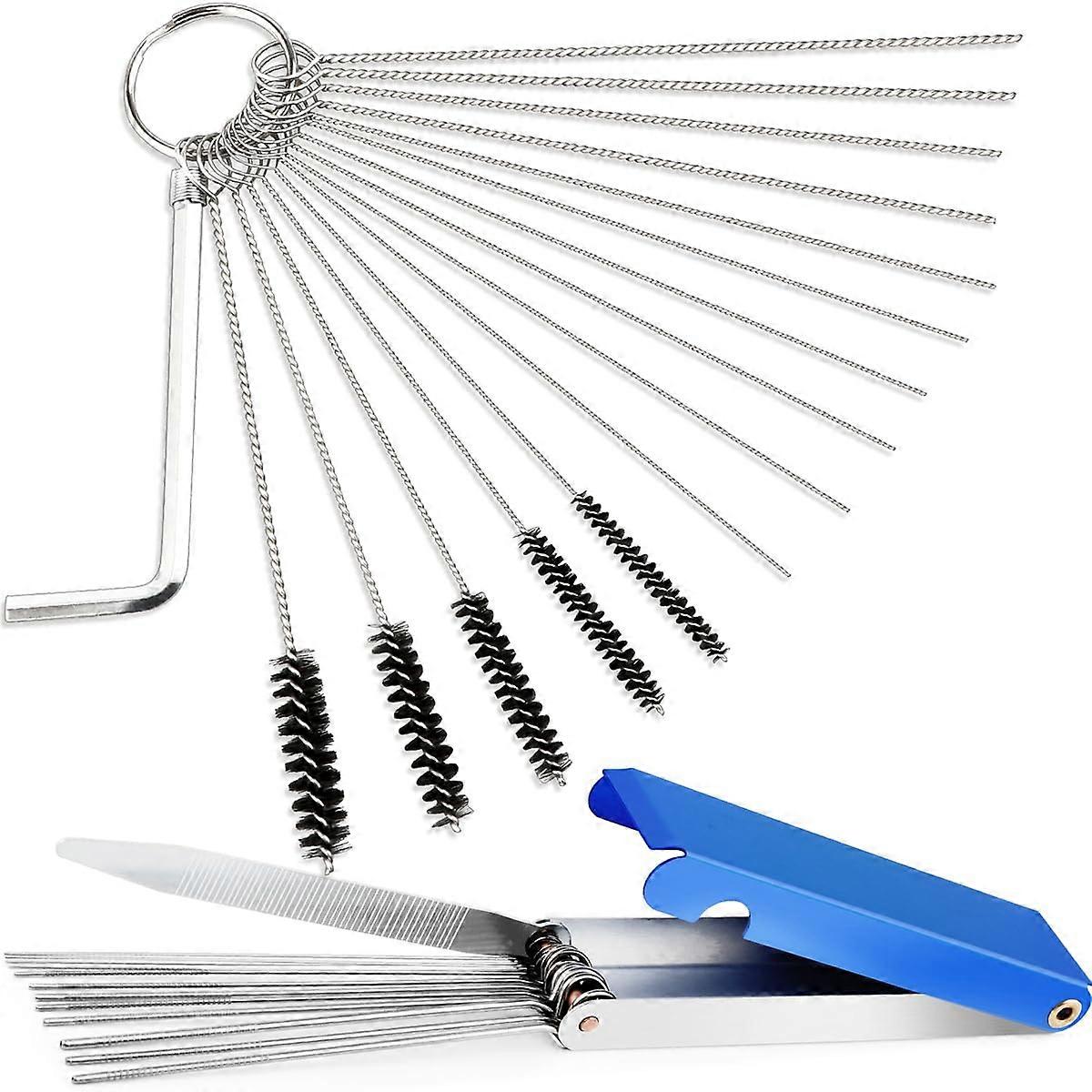 28 Pieces Premium Cleaning Brushes for Carburetor and Wire Set Cleaning
