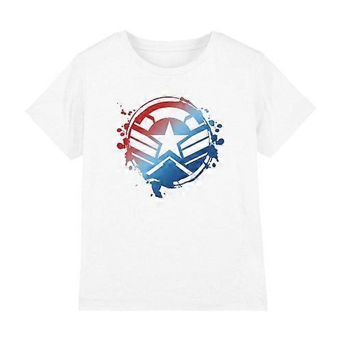 Captain America Childrens/Kids Gradient Crest T-Shirt