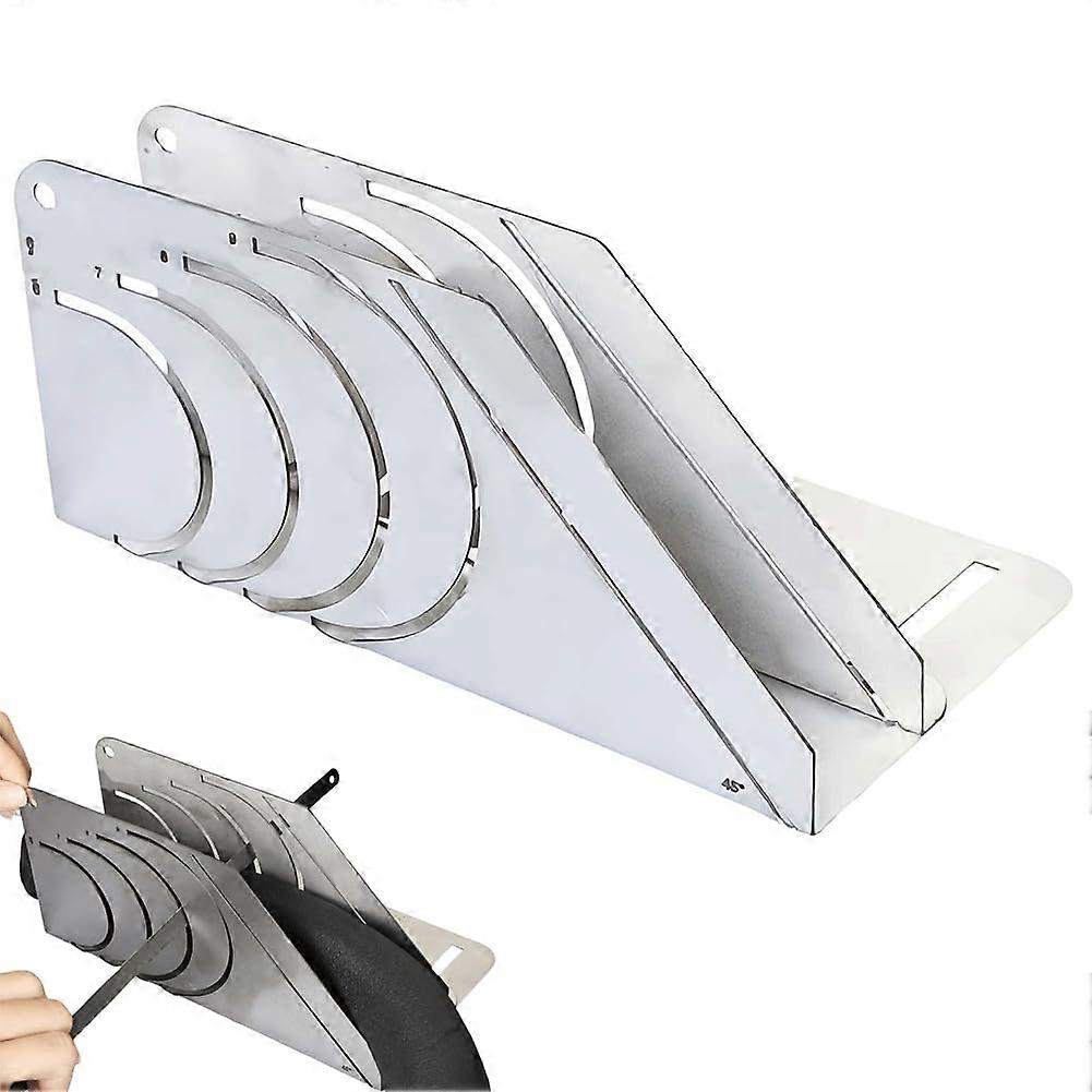 Precision 45° Rubber Insulation Pipe Cutter for 60-90mm Foam Pipes, Adjustable Stainless Steel Cutting Tool