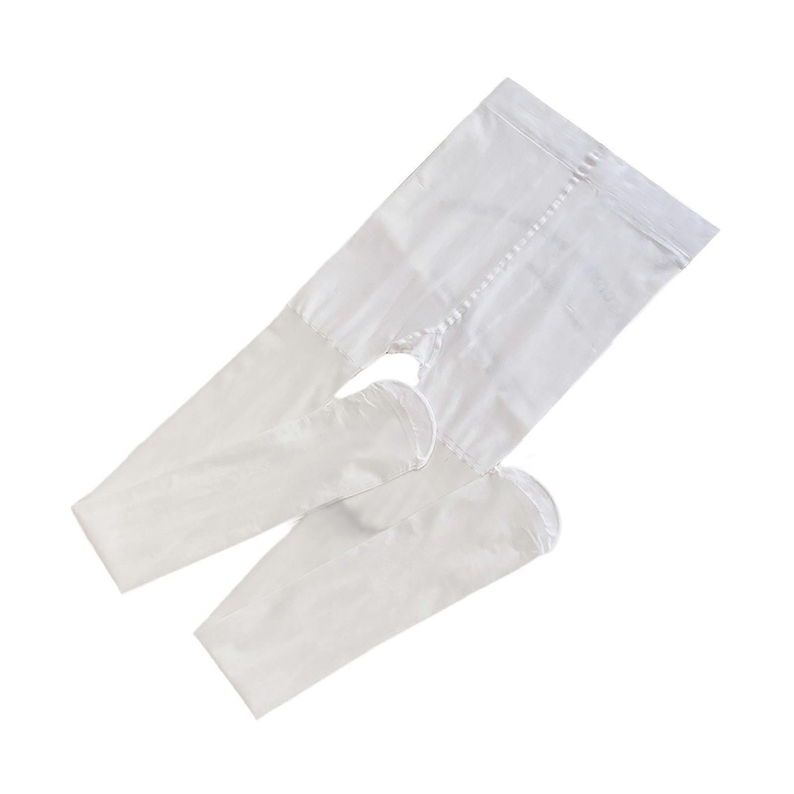 الطالب الباليه ضيق الباليه الرقص الجوارب عالية مرونة ضيقة للأطفال الصغار الفتيات 3-15 تنفس الرياضة طماق جوارب بيضاء S