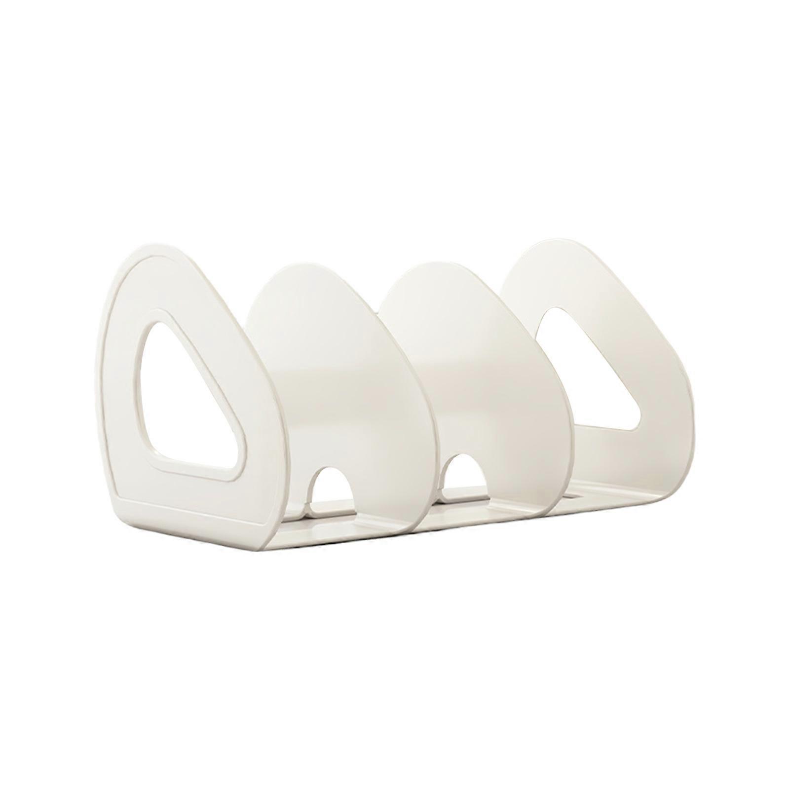 Clear Desktop Book Organizer Sturdy Plastic Upright File Holder