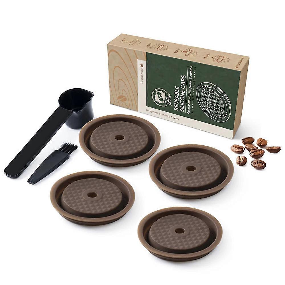 Reusable Silicone Coffee Pod Lids For Keurig & Nespresso Machines