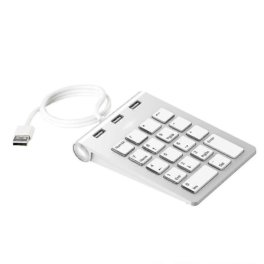 The Portable USB Numeric Keypad, External Numeric Keypad with 3 USB 2.0 Ports for iMac, MacBook Air, MacBook Pro, MacBook, Mac Mini, PC and Laptops