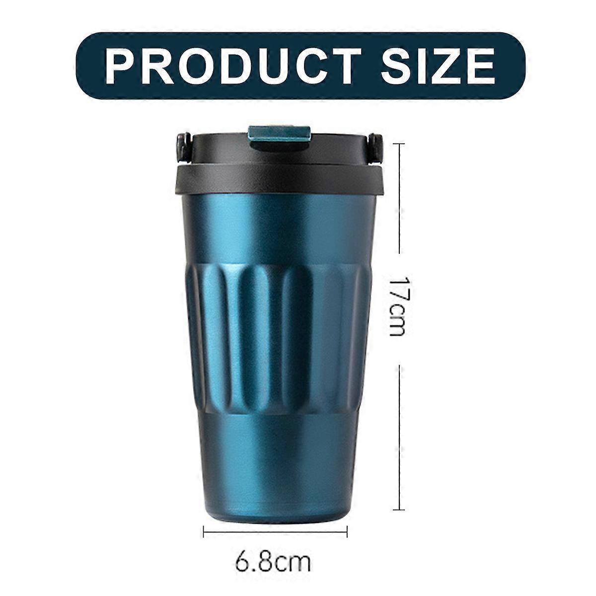 Vacuum-Insulated Gradient Travel Mug Leakproof Compact