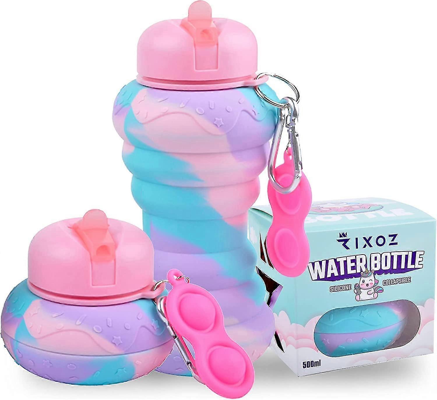 Donut Water Bottle - 500ml Silicone Collapsible