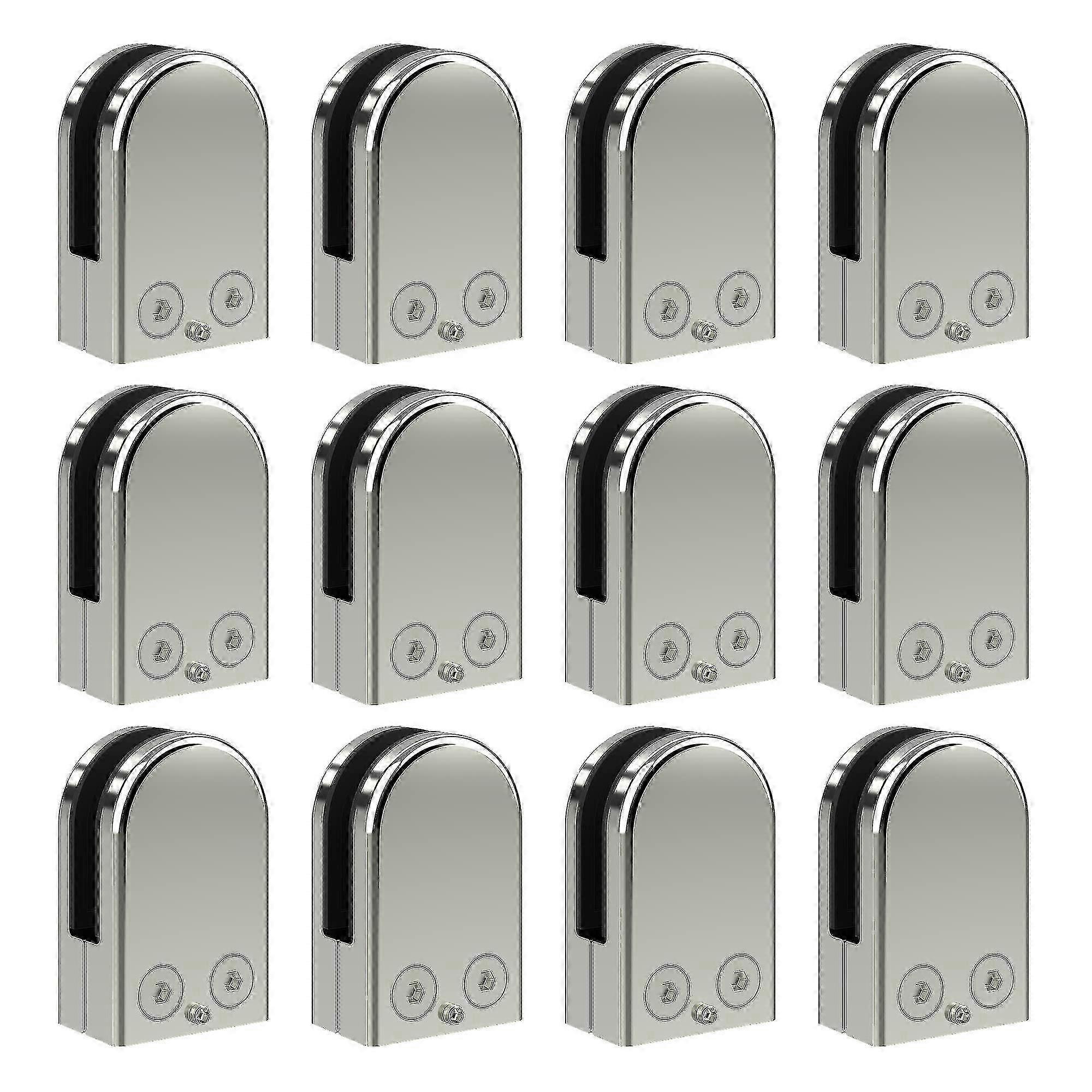 Pinces à verre réglables en acier inoxydable 304 de 6 à 12 mm pour balustrade, escalier, main courante, fenêtre