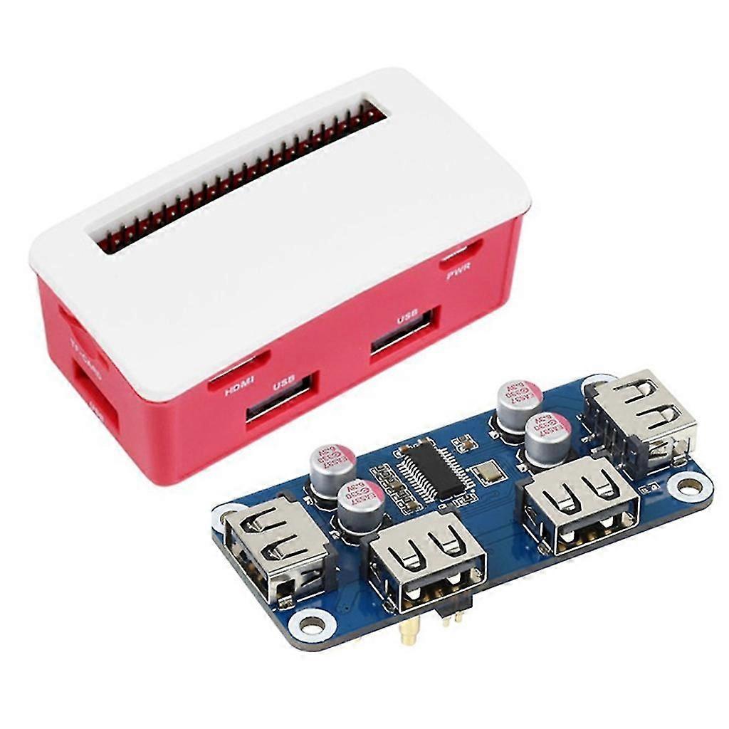 USB Hub Hat Starter Kit für Raspberry Pi Zero 2 W Wh Serie 4 Port Erweiterung