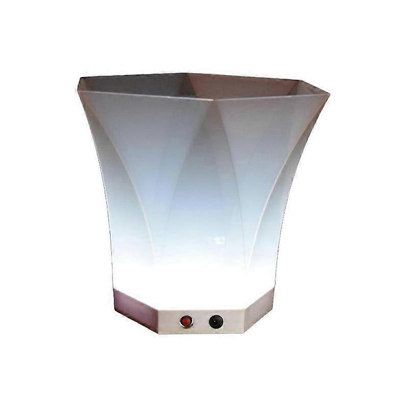 ポータブルLEDパーティーチラー6L大容量クーラーパーティー用LEDアイスバケツ-ホワイトライトl-