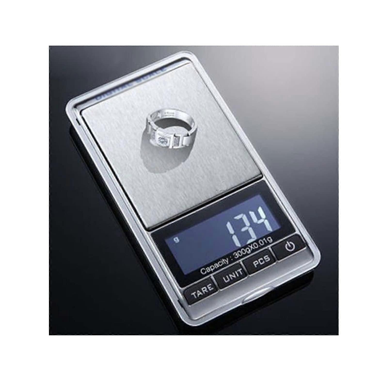 Electronic Jewelry Scale 300g 0.01g Accuracy Digital LCD Pocket Scale with Lab Counting Function 7 Units