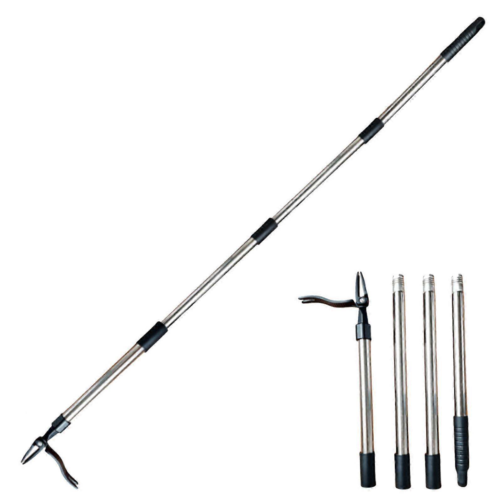 Weed Puller with Detachable Head, Telescopic Weeding Tool, 58in Length, 3/4 Sections Removable Design