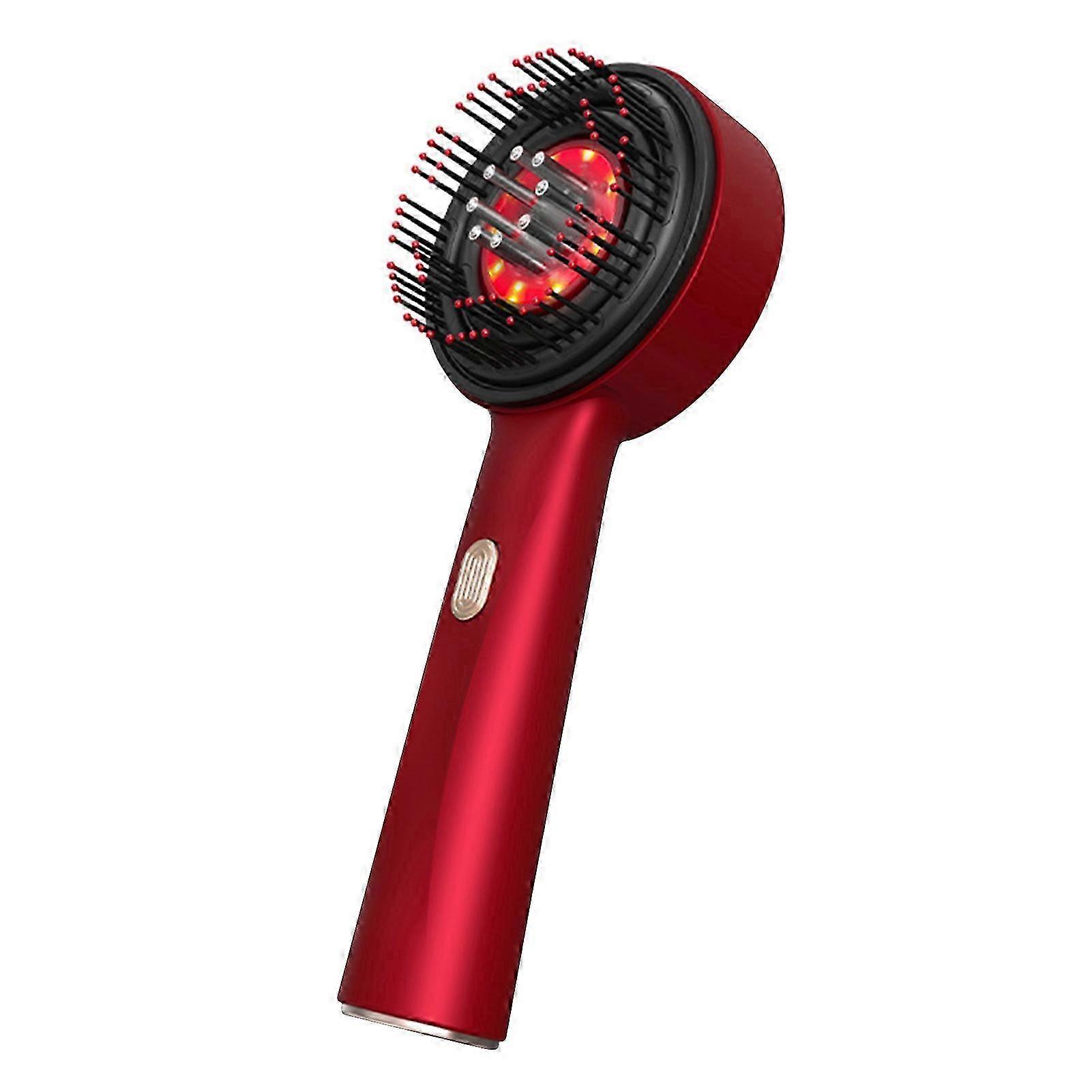 Red Massager Multipurpose Scalp Massaging Brush with Red Light Oil Applicator Light Hair