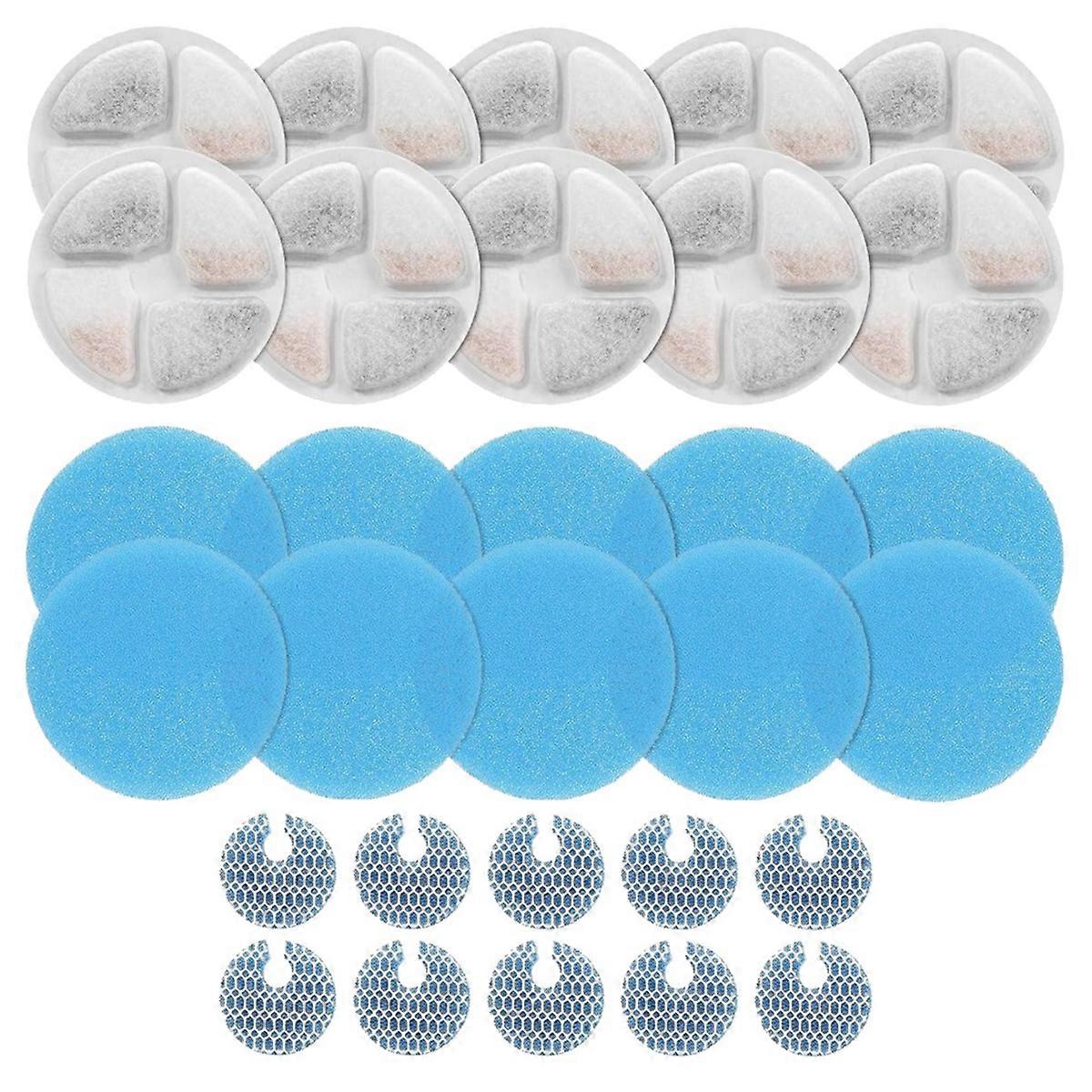 10 Sets Cat Fountain Filters Pet Drinking Fountain Filters