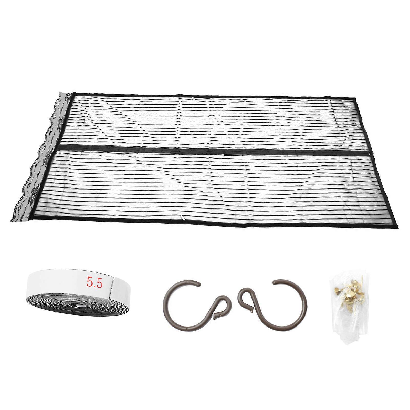 Magnetic Screen Multipurpose Self Adhesive Closed Mute Hook Storage Prevents Bugs Mesh Door Curtain