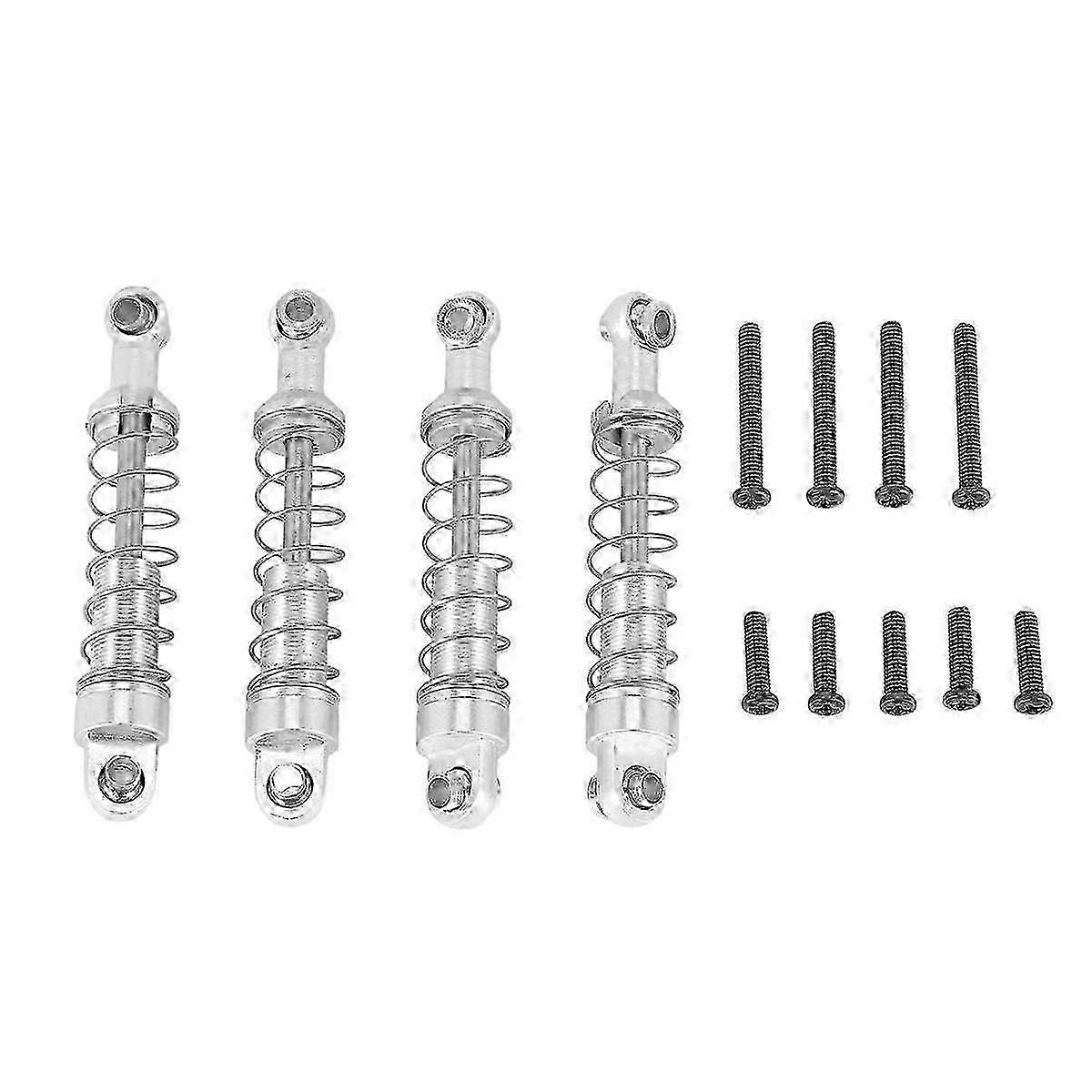 Pcs Metal Damper 4 For C14 C24 C34 Mn D90 D91 D96 D99 D99s Mn90 Mn99s Rc Car Upgrade Parts,silver