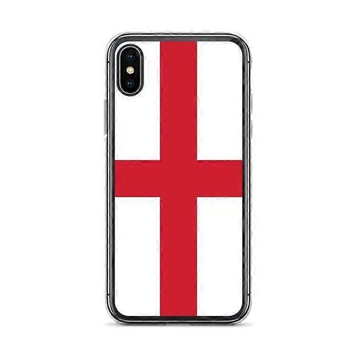 Phone Case - PIXELFORMA - England Flag - Compatible with iPhone X - Flexible - Shockproof