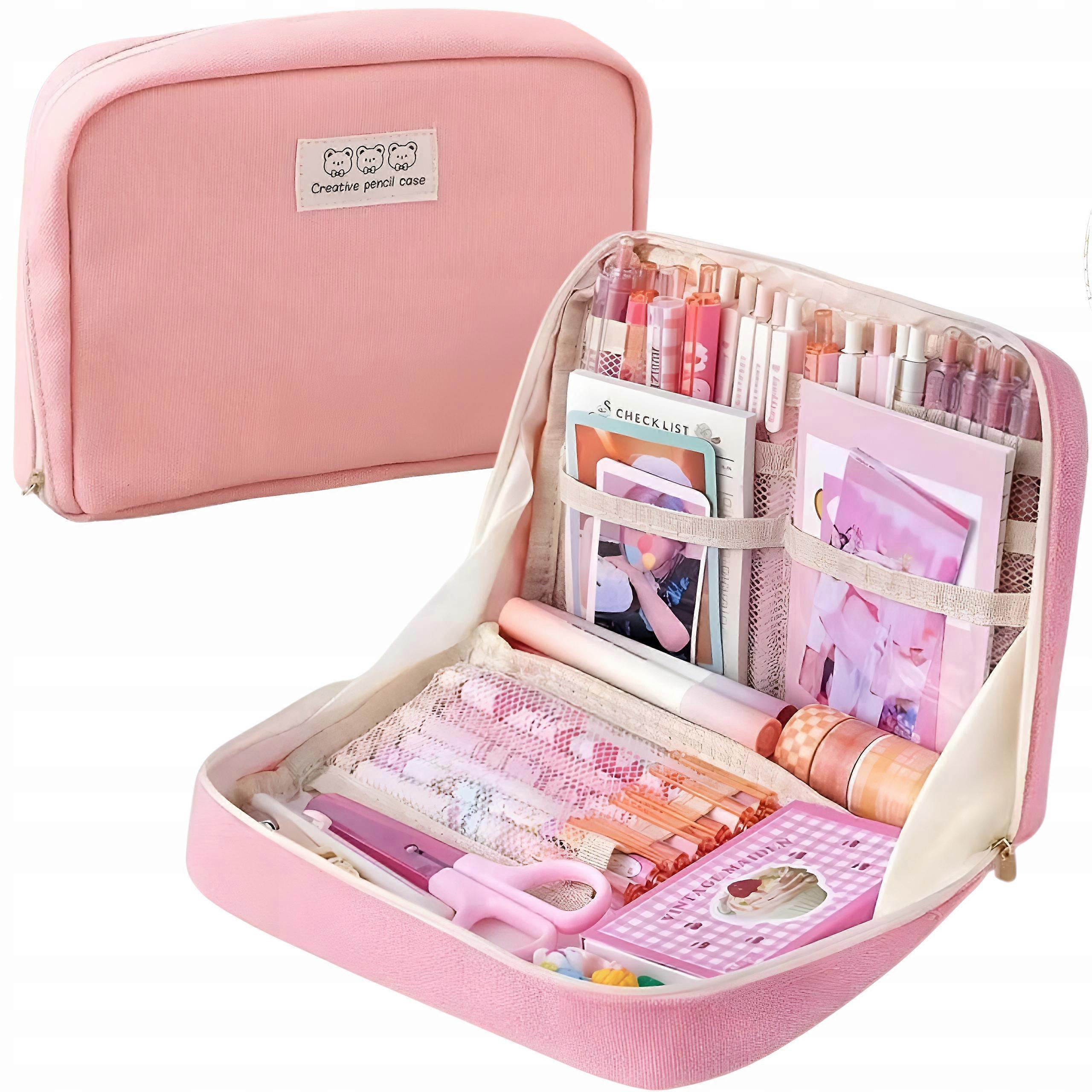 Large, Multifunctional, Expandable, Capacity School Pencase Box For School
