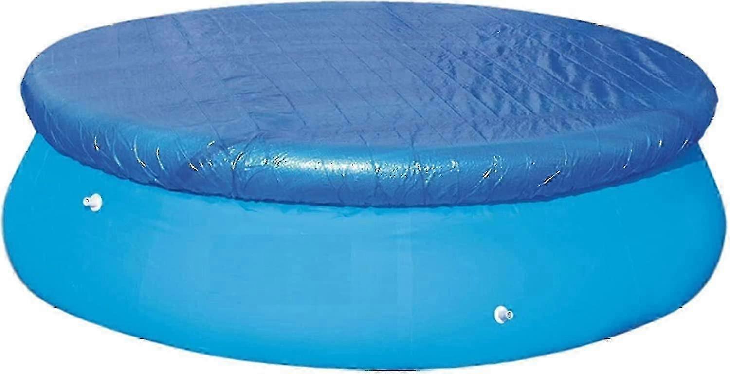 Round Swimming Pool Cover, Diameter 183cm / 6ft Inflatable Swimming Pool Easy To Install Non-slip Zipped Handle Track Cover Swimming Pool Frame And In