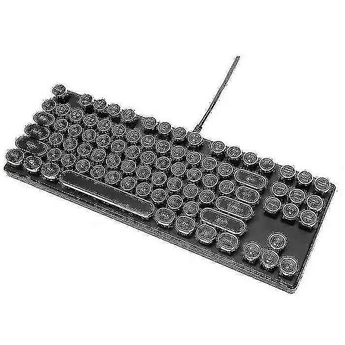 87 Key Aluminum Alloy Machine Mechanical Retro Typewriter Keyboard