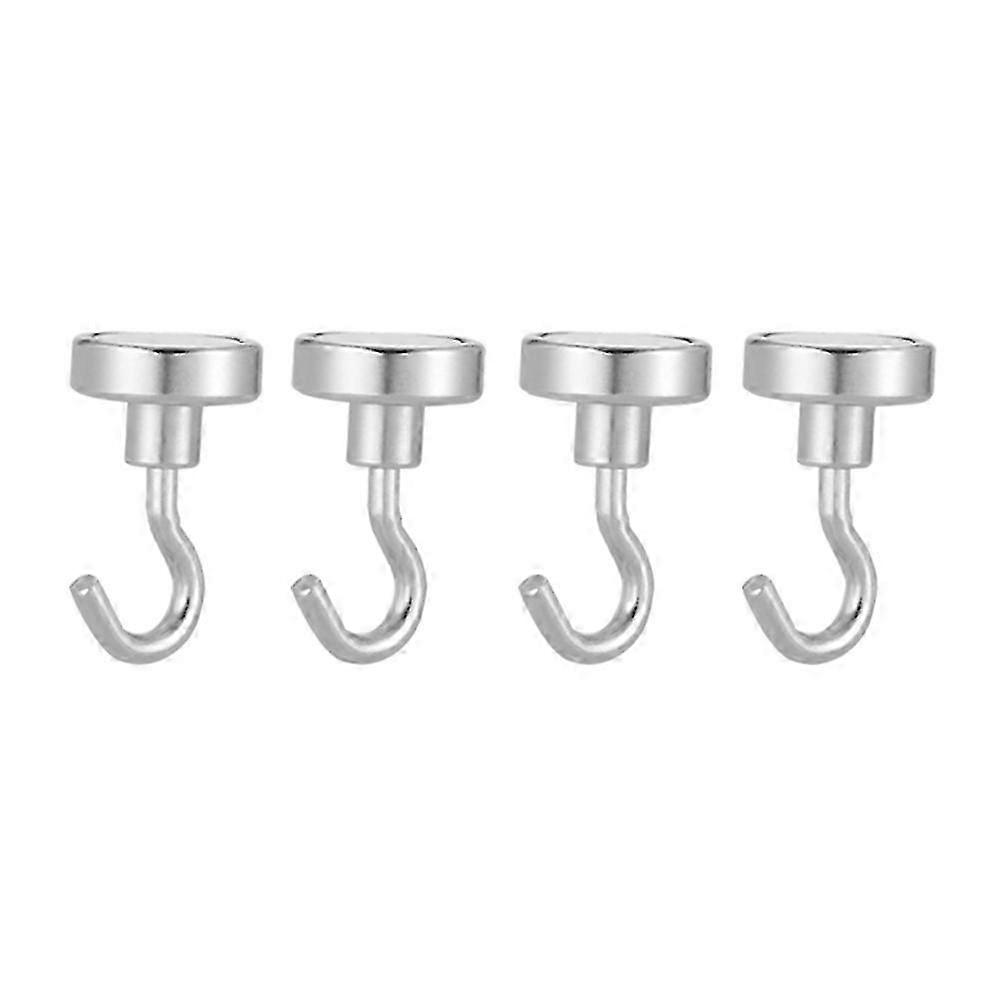 4 pezzi ganci magnetici in argento per impieghi gravosi per uso interno ed esterno (D25mm)