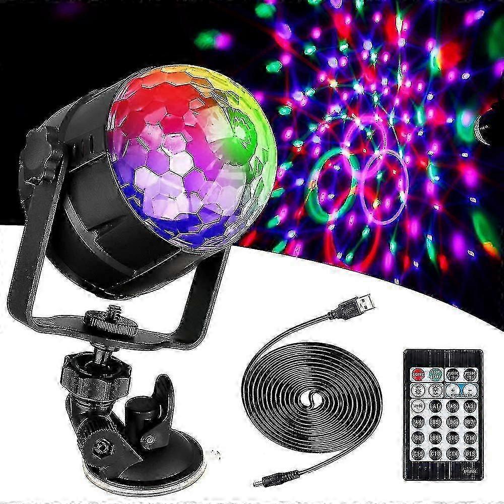 Disco Ball Led Disco Lamp with 15 Lighting Shapes, Disco Light Effects 360  Rotating with Usb Cable