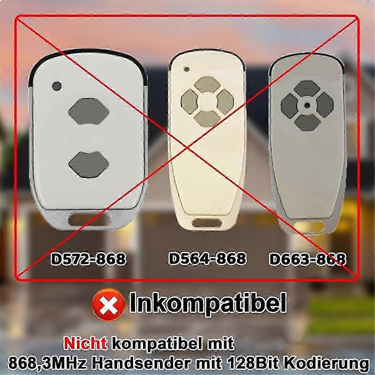 2 יחידות 868.3 מגה-הרץ כפפה ידנית לדלת מוסך עבור Marantec D302-868, D304-868, D384-868, D321-868, D32